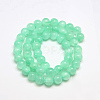 Dyed Natural Green Jade Beads Strands JBS053-8MM-27-2