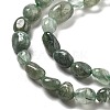 Natural Green Rutilated Quartz Beads Strands G-C179-F07-02-4