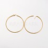 Ion Plating(IP) 304 Stainless Steel Hoop Earrings EJEW-N0016-11G-L-2