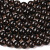 Natural Smoky Quartz Round Beads Strands X-G-E329-6mm-38-2