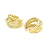 Rack Plating Brass Triple Layer Cuff Earrings EJEW-D069-04G-2