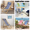 Canvas Cloth Beach Lounge Chair Cover with Pillows AJEW-WH0342-54B-5