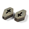 Printed Wood Beads WOOD-Z002-15D-2