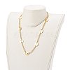 Brass Rolo Chains & Coffee Bean Chain Necklaces NJEW-JN03366-4