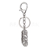 Alloy Leaf Charm Keychain KEYC-JKC00611-03-1