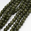 Natural Yellow Jade Beads Strands G-G598-6mm-YXS-26-1