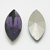 Pointed Back Glass Rhinestone Cabochons RGLA-T083-6x12mm-16-2