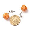 TOHO Japanese Seed Beads Dangle Stud Earrings EJEW-JE04762-03-4