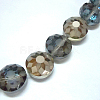 Electorplated Glass Beads EGLA-E002-2E-1