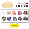 1500Pcs 10 Colors Dark Colors Handmade Polymer Clay Beads CLAY-YW0001-37B-2