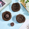 Jute Twine Imitation Bird's-nest AJEW-WH20121-14C-3
