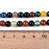 Natural Agate(Dyed & Heated) Beads Strands G-Q604-6MM-01-4