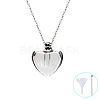 Mini Clear Glass Pet Urn Ashes Bottle Pendant Necklaces PW-WGCA5AD-01-1