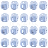 20Pcs Blue Cube Letter Silicone Beads 12x12x12mm Square Dice Alphabet Beads with 2mm Hole Spacer Loose Letter Beads for Bracelet Necklace Jewelry Making JX434L-1