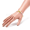Resin Evil Eye & Acrylic Beaded Stretch Bracelet for Women BJEW-JB08609-02-3