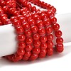Painted Glass Bead Strands DGLA-S071-8mm-49-2