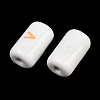 Handmade Printed Porcelain Beads PORC-T136-01D-2
