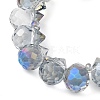 Electroplate Glass Beads Strands EGLA-D030-17R-3