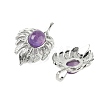 Natural Amethyst Pendants G-L623-04P-06-2