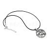 Alloy Pendant Necklaces NJEW-S381-008-2