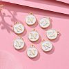 Golden Plated Alloy Charms X-ENAM-S118-01N-5