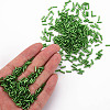 Plated Glass Bugle Beads X-SEED-S046-01B-27-5