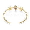 Sparkle Cubic Zirconia Ball Beaded Cuff Bangle for Her BJEW-N012-003-NF-2