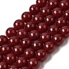 Natural White Jade Beads Strands G-H348-8mm-01-2