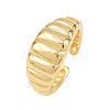 Brass Cuff Ring for Women RJEW-Z113-14G-2