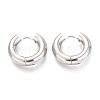 Tarnish Resistant 202 Stainless Steel Huggie Hoop Earrings X-EJEW-O087-08D-P-1