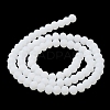 Imitation Jade Solid Color Glass Beads Strands EGLA-A034-J8mm-MD05-4