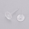 Transparent Painless Prevent Allergy Resin Ear Stud Components KY-L005-08-1