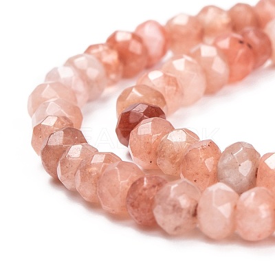Dyed Natural Malaysia Jade Rondelle Beads Strands X-G-E316-2x4mm-42-1
