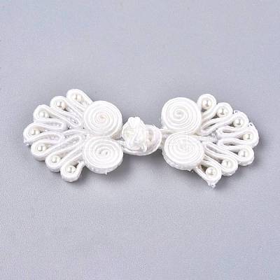 Handmade Chinese Frogs Knots Buttons Sets BUTT-WH0014-29Y-1