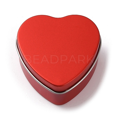 Tinplate Iron Heart Shaped Candle Tins CON-NH0001-02A-1