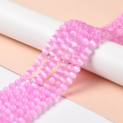 Natural Selenite Dyed Beads Strands G-P493-02A-1