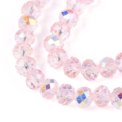 Transparent Glass Beads Strands X-EGLA-N016-6mm-04-1