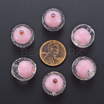 Transparent Acrylic Beads TACR-S152-14A-A01-1