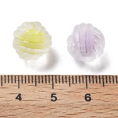 Frosted Transparent Acrylic Beads OACR-A032-32-1