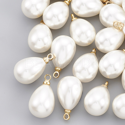 ABS Plastic Imitation Pearl Pendants X1-KK-T035-63-1