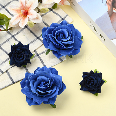 Cloth & Iron Alligator Hair Clips AJEW-SP0002-84D-1