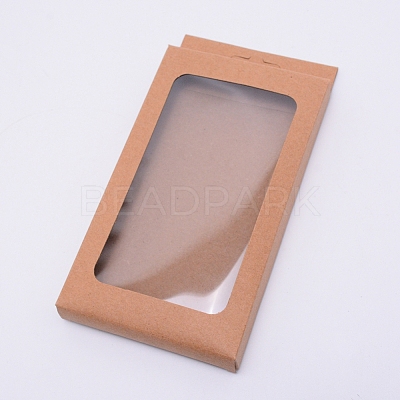 Foldable Creative Kraft Paper Box CON-WH0073-91B-01-1