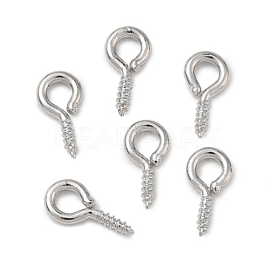 Brass Screw Eye Pin Peg Bails KK-D289-56P-1