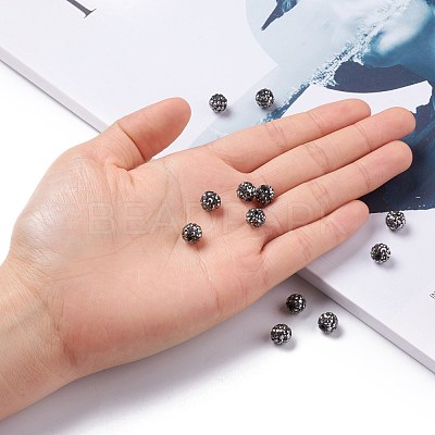Pave Disco Ball Beads RB-A140-8mm-5-1