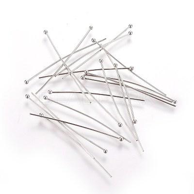 Tarnish Resistant 304 Stainless Steel Ball Head pins LS-STAS-R051-40mm-1