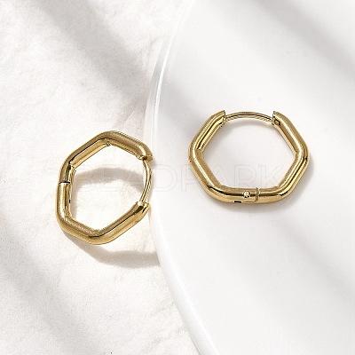 201 Stainless Steel Hoop Earrings EJEW-Z137-02G-04-1