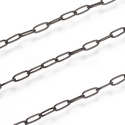 304 Stainless Steel Paperclip Chains CHS-F010-01H-B-1