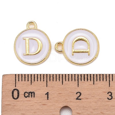 Golden Plated Alloy Charms LS-ENAM-S118-01D-1