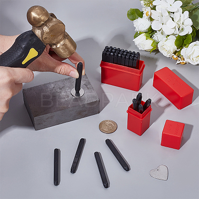 2 Boxs 2 Styles Carbon Steel Stamps DIY-UN0007-59-1