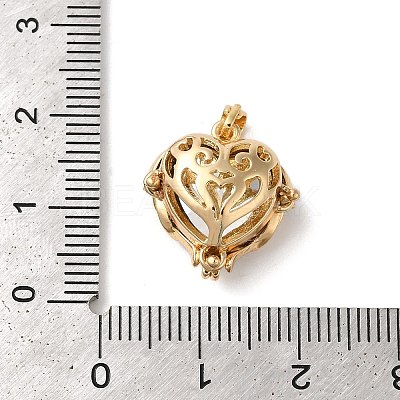 Rack Plating Brass Micro Pave Cubic Zirconia Pendants KK-U022-01G-1
